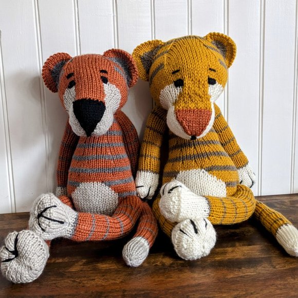 Meet Elliot - Hand made Tricot Tiger baby birthday gift 23 inches - Picture 7 of 7